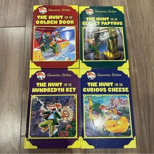 GERONIMO STILTON THE HUNT SERIES SET OF 4 BOOKS Hardcover